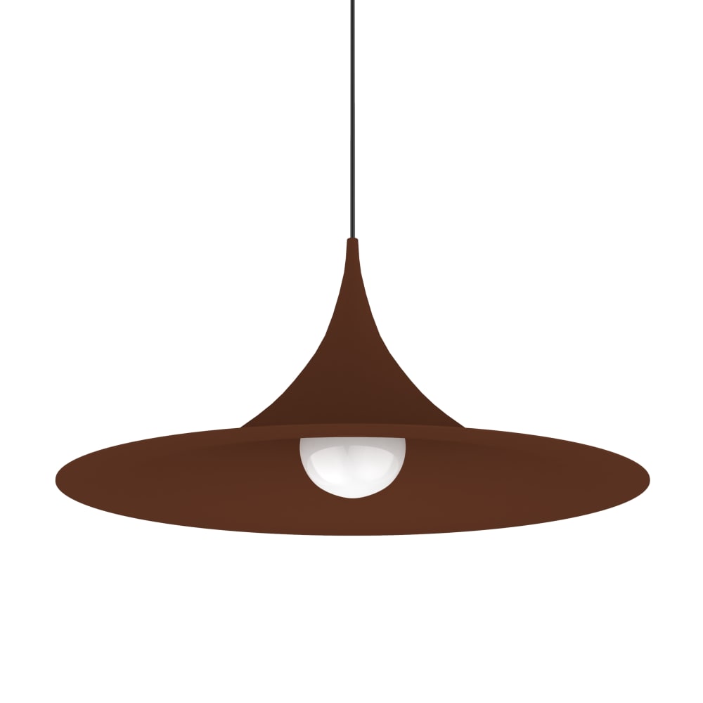 Suspension en métal marron E27