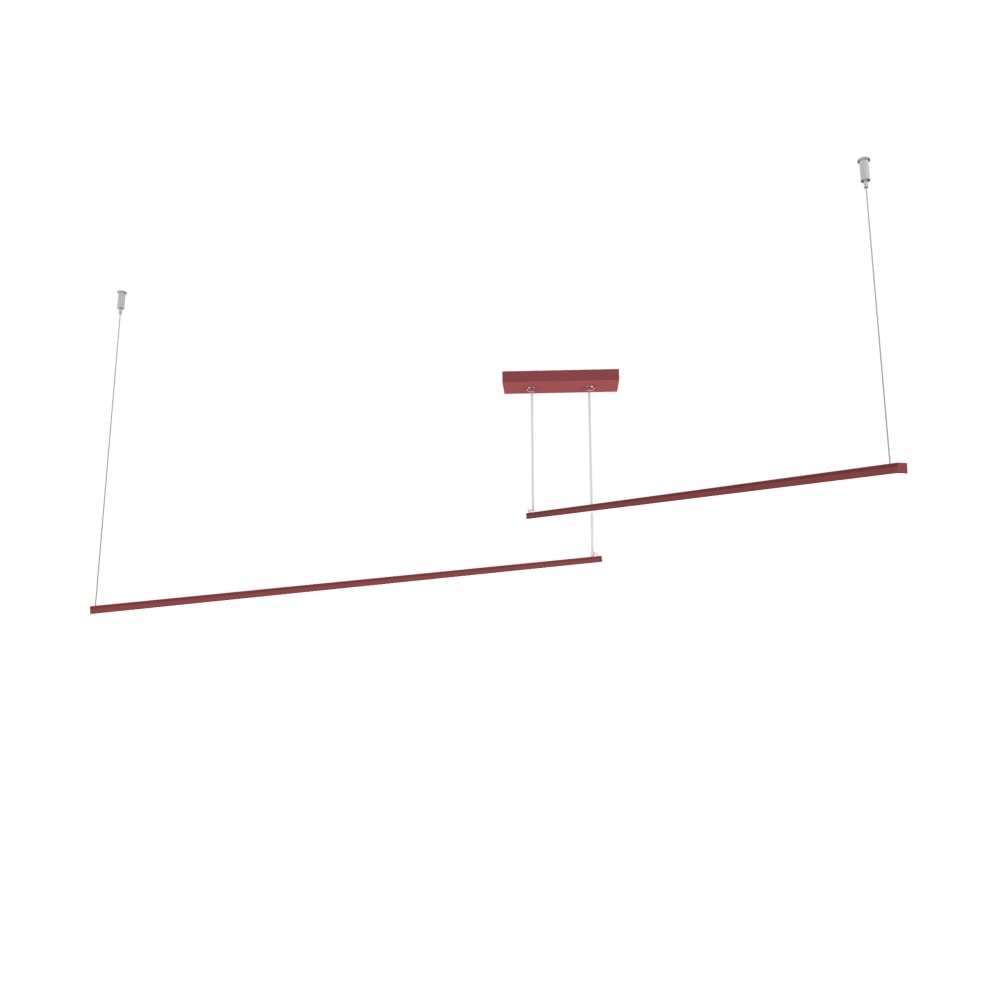 Splint - lampe à suspension en aluminium rouge strip.led