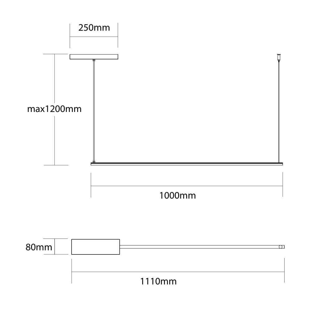 Splint - lampe à suspension en aluminium rouge strip.led — vue 4