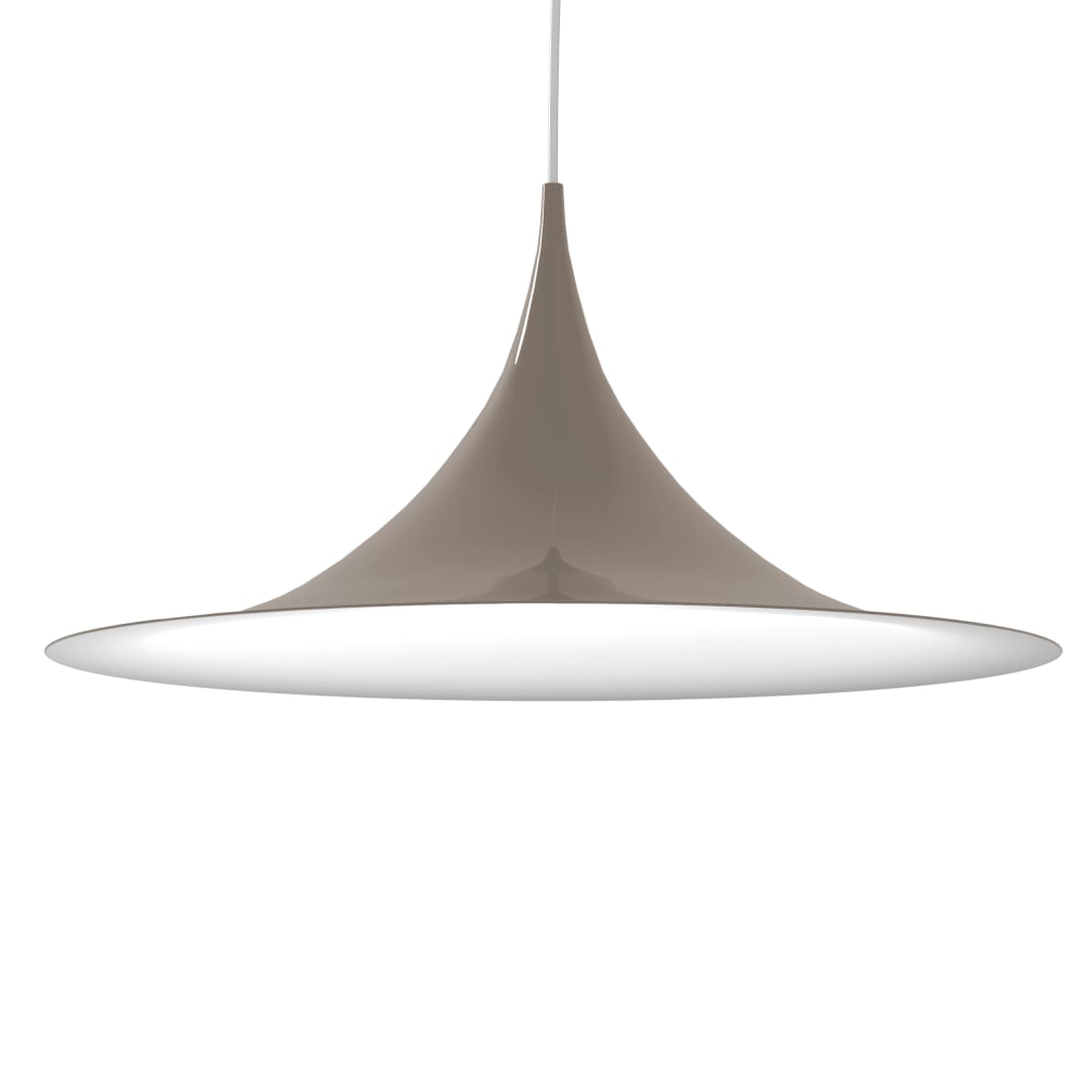 Louie - lampe à suspension en métal tourterelle bianco e27
