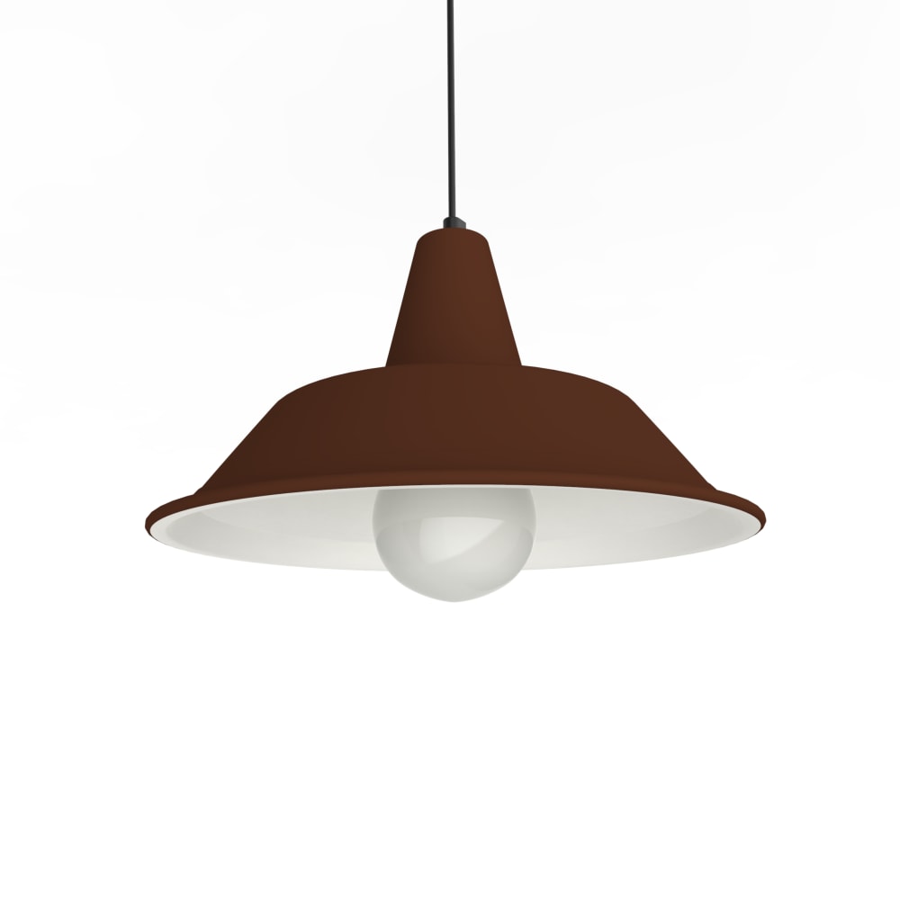 Duna - lampe à suspension en métal corten bianco e27