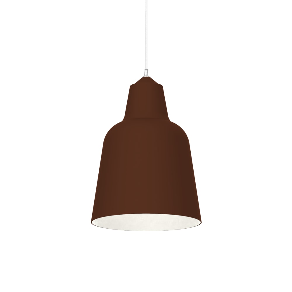 Dong - lampe à suspension en métal corten bianco e27