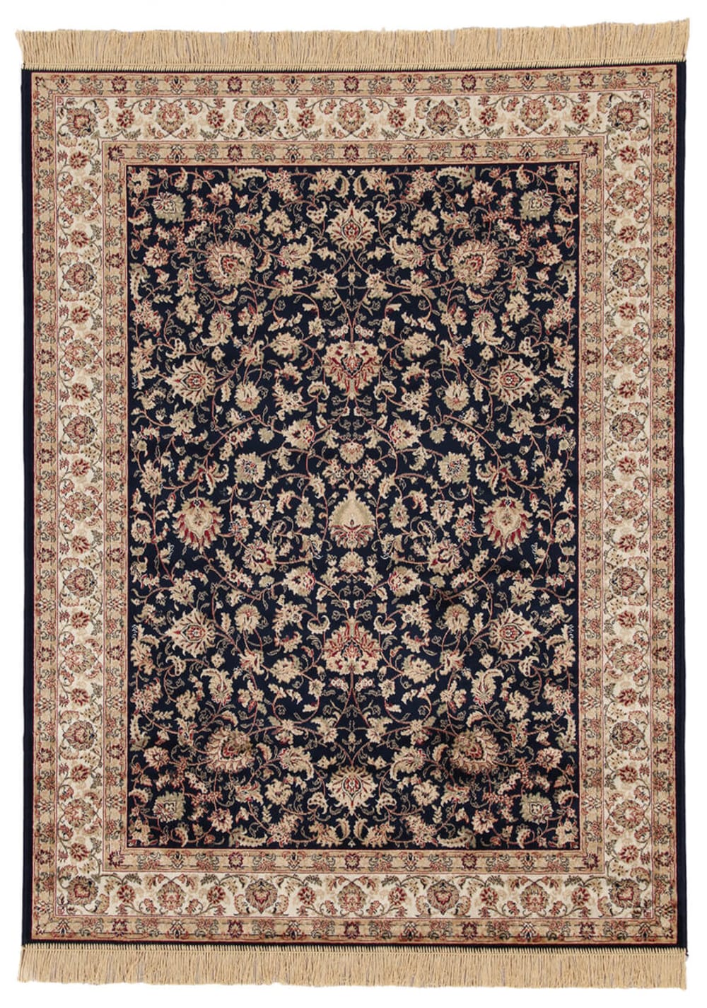 Carpet Living Klassischer Orientteppich aus Viskose, 100x140cm, Dunkelblau navy - Viskose