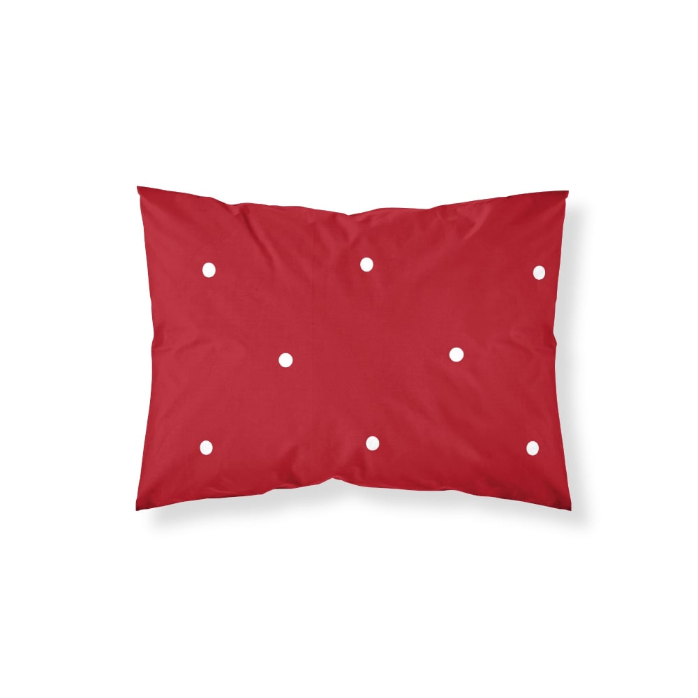 Funda de almohada navidad algodón  rojo 45x125cm