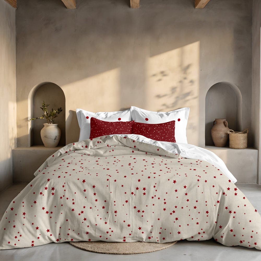 Funda nórdica navidad 100% poliéster multicolor 200x200 cm