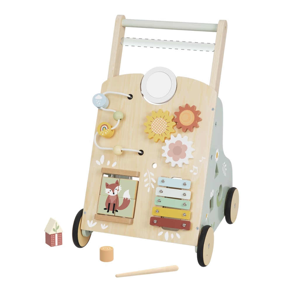Tooky Toy Lauflernwagen aus Holz - Pastell style modern MEHRFARBIG HOLZ Kinder
