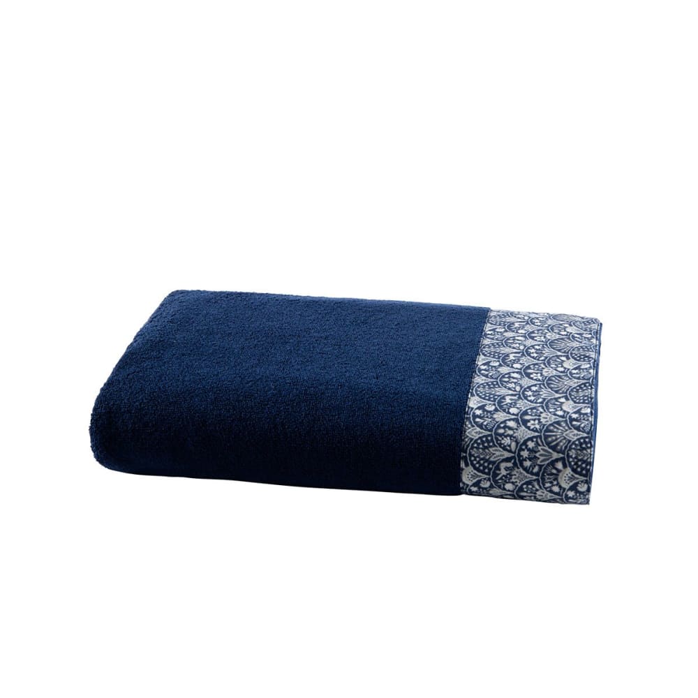 Drap de douche coton - bleu 70x140