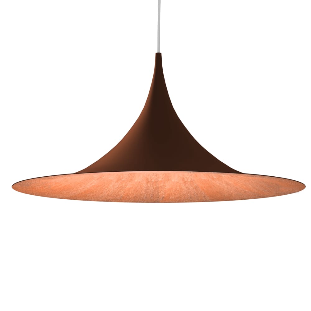 Louie - lampe à suspension en métal cuivre corten e27