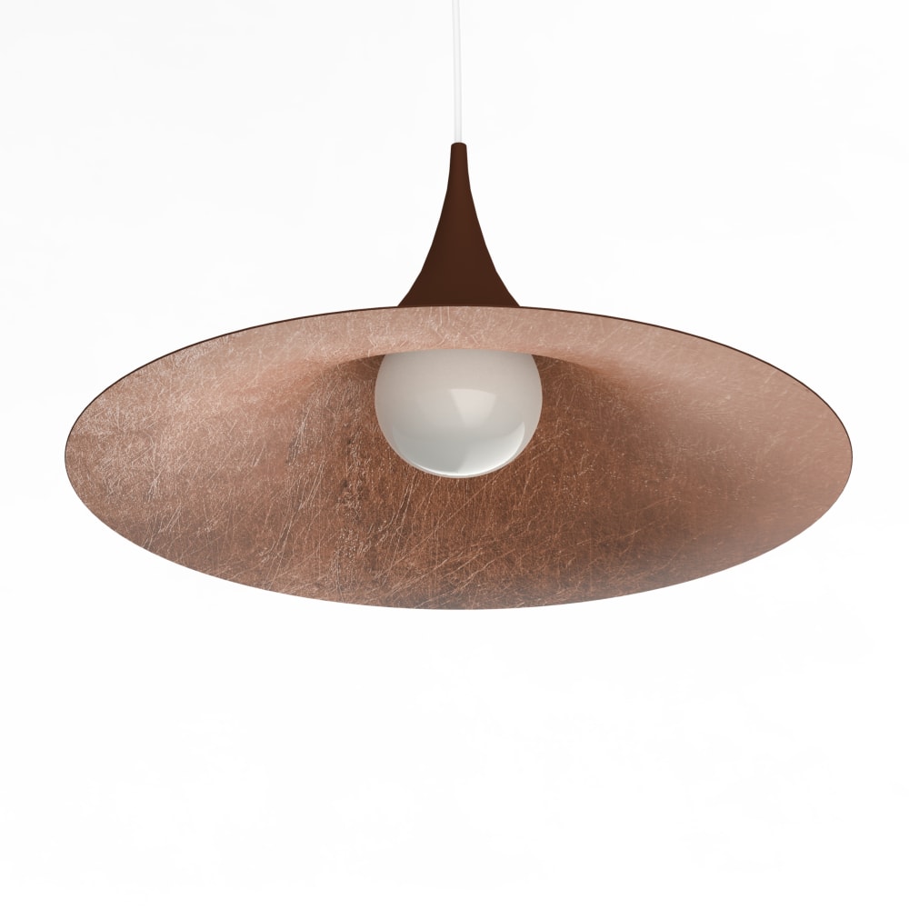 Louie - lampe à suspension en métal cuivre corten e27 — vue 4