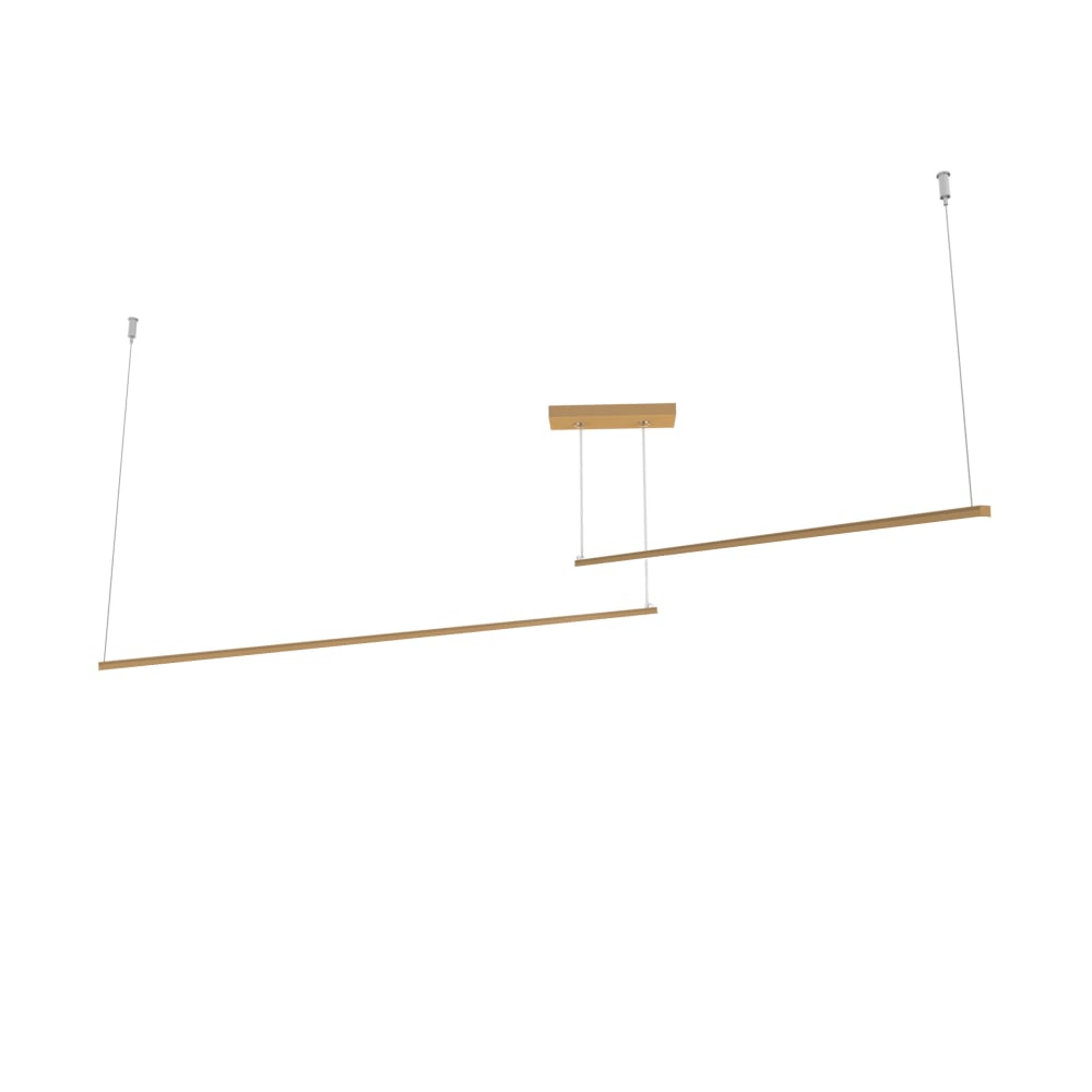 Splint - lampe à suspension en aluminium doré strip.led
