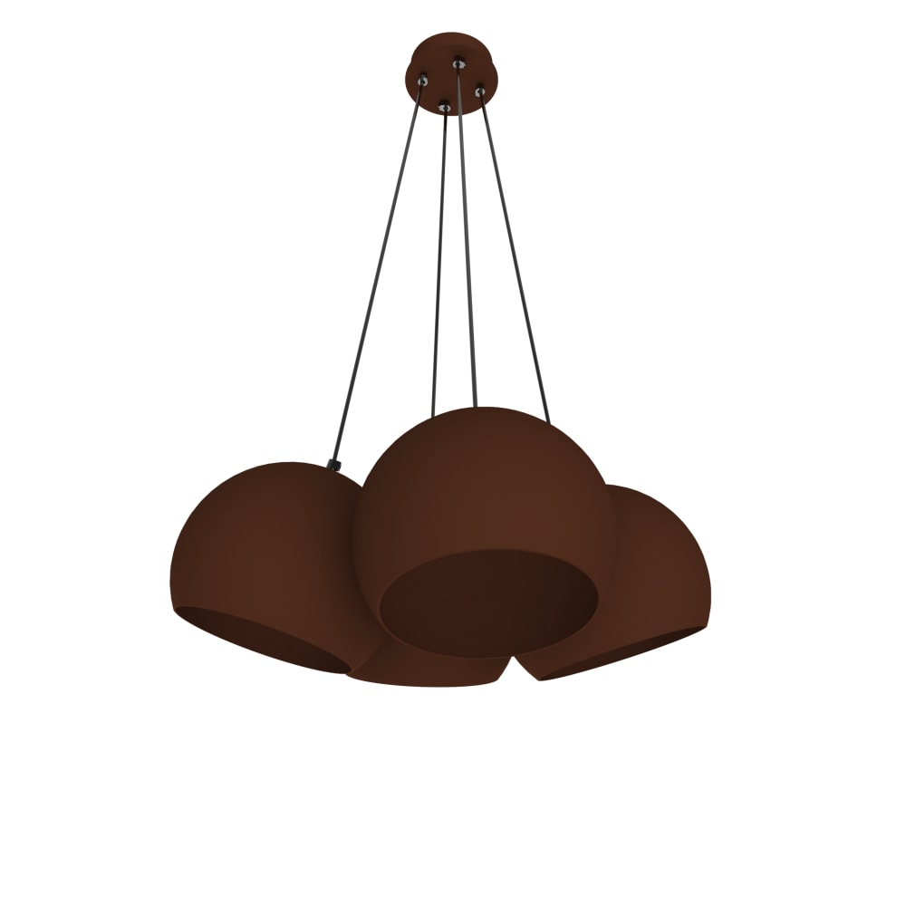 Joe - lampe à suspension en métal corten e27
