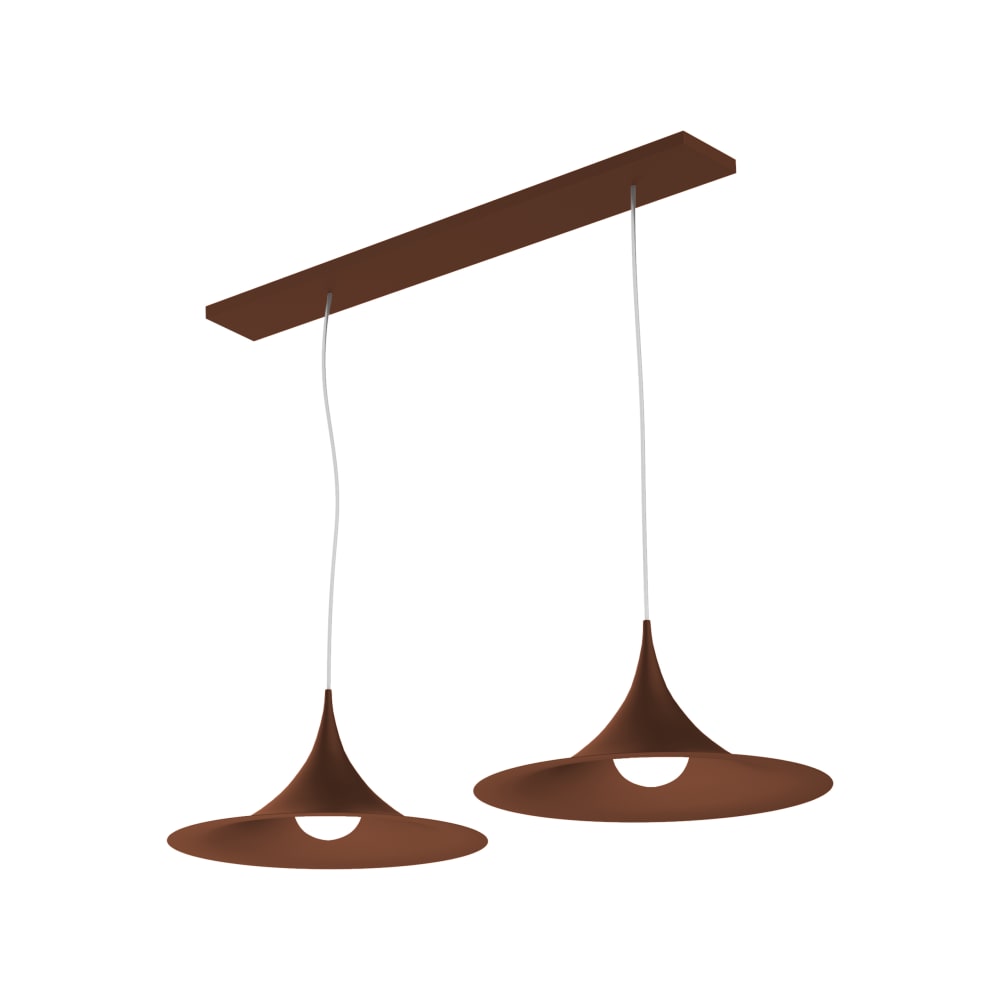 Louie - lampe à suspension en métal corten e27