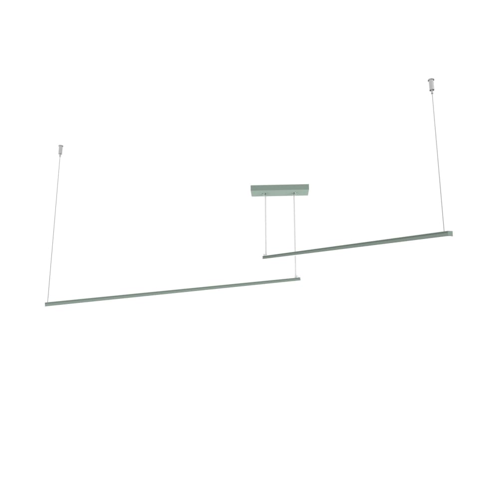 Suspension en métal vert LED 4000k