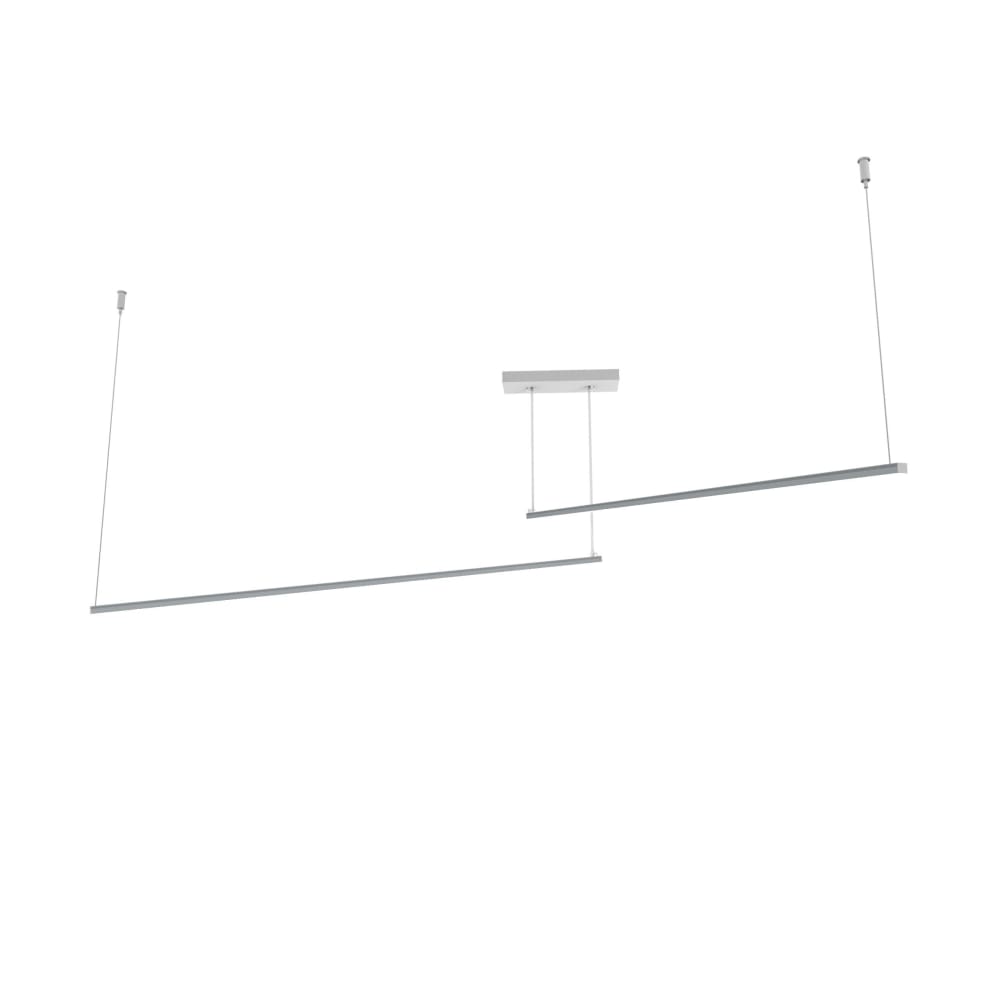 Suspension en métal gris LED 4000k