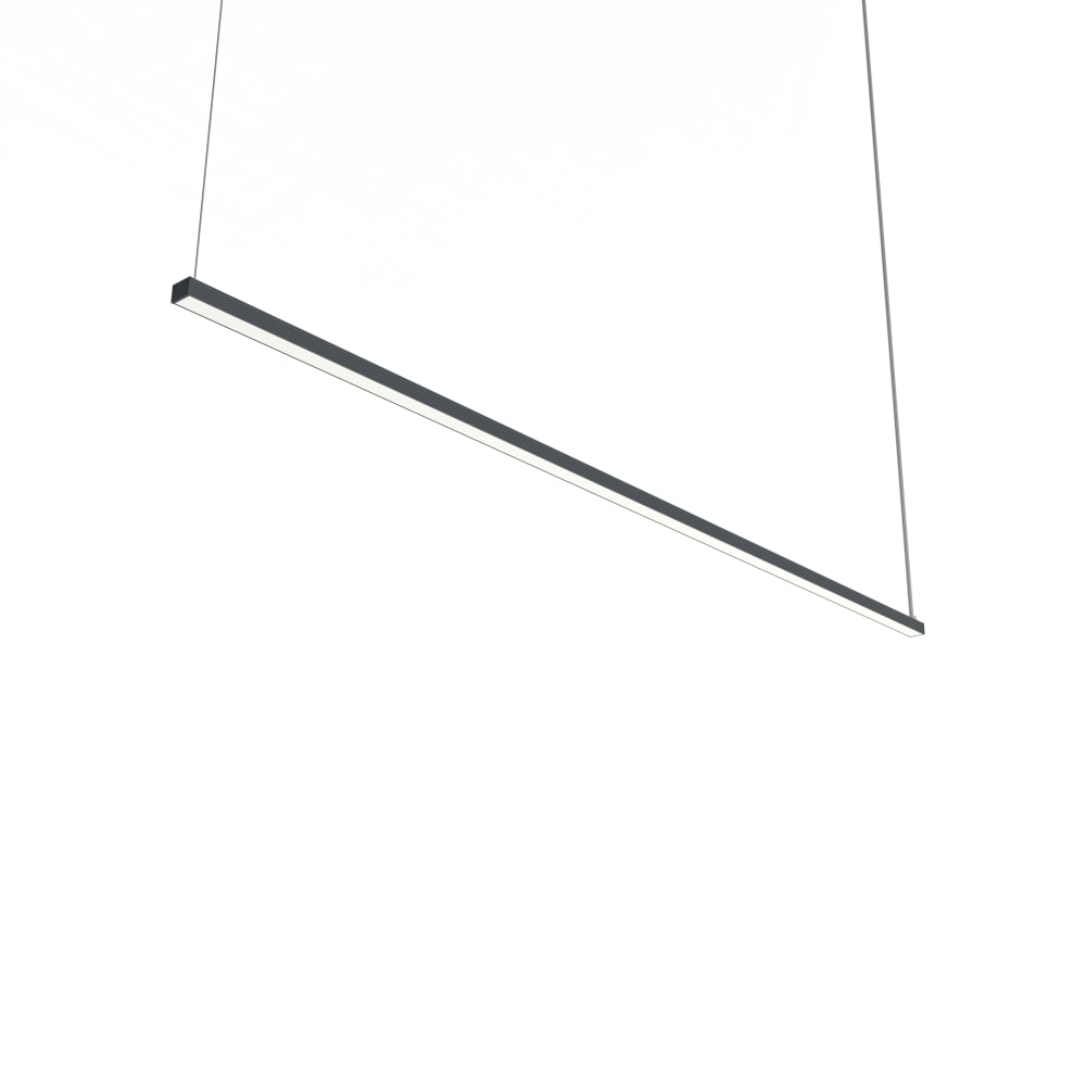 Suspension en métal gris LED 4000k