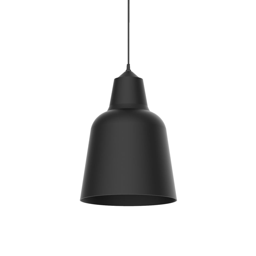 Suspension en métal noir E27