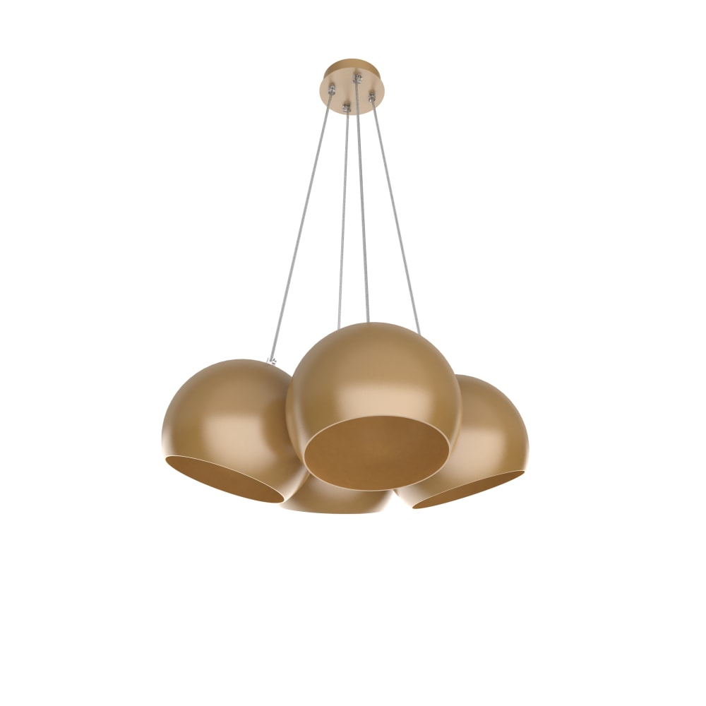 Joe - lampe à suspension en métal doré e27