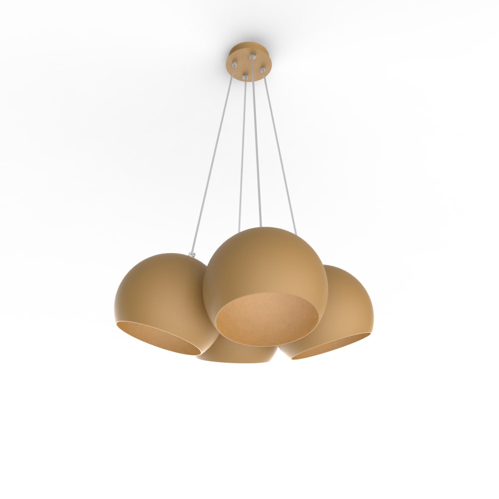 Suspension en métal or E27