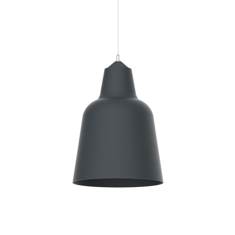 Suspension en métal gris E27