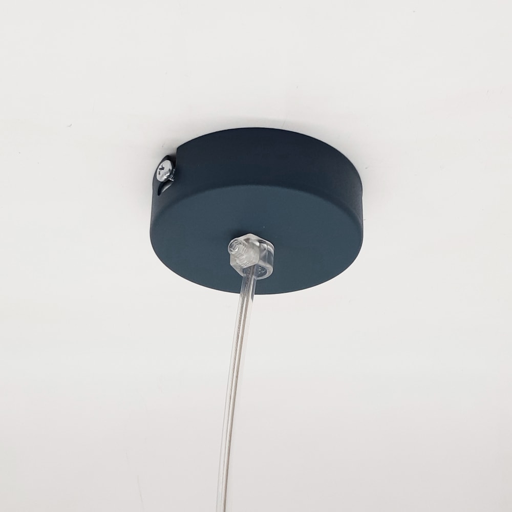 Dong - lampe à suspension en métal anthracite e27 — vue 3