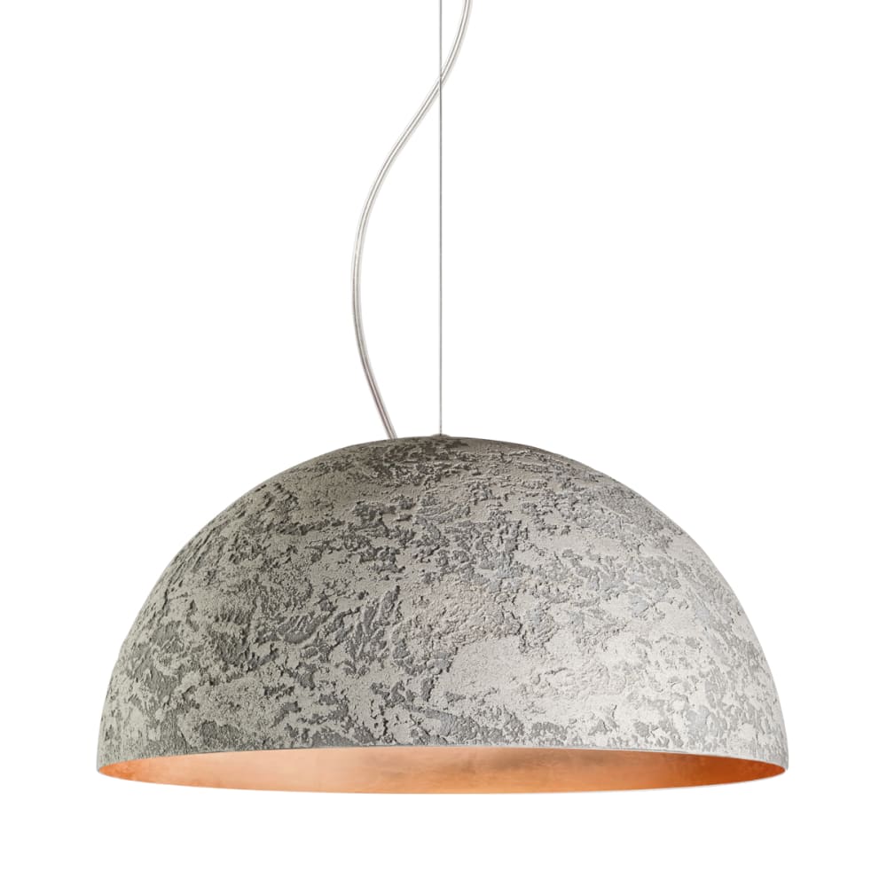 Venice - lampe à suspension en métal béton fogliarame e27