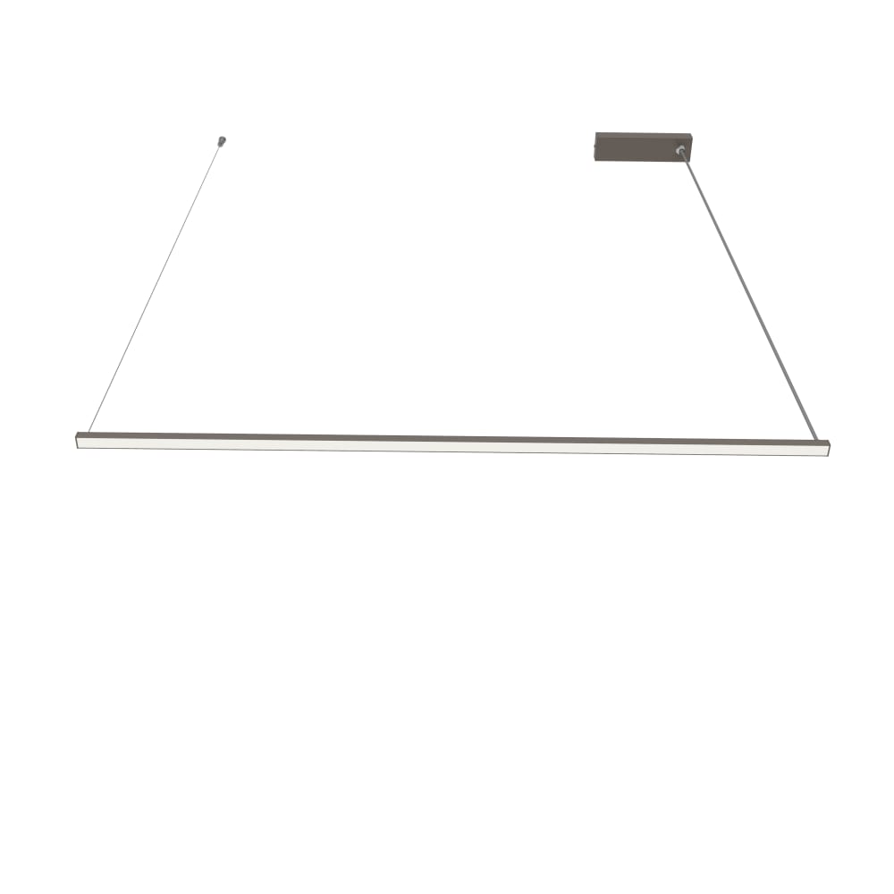 Splint - lampe à suspension en métal tourterelle brillant strip.led — vue 4