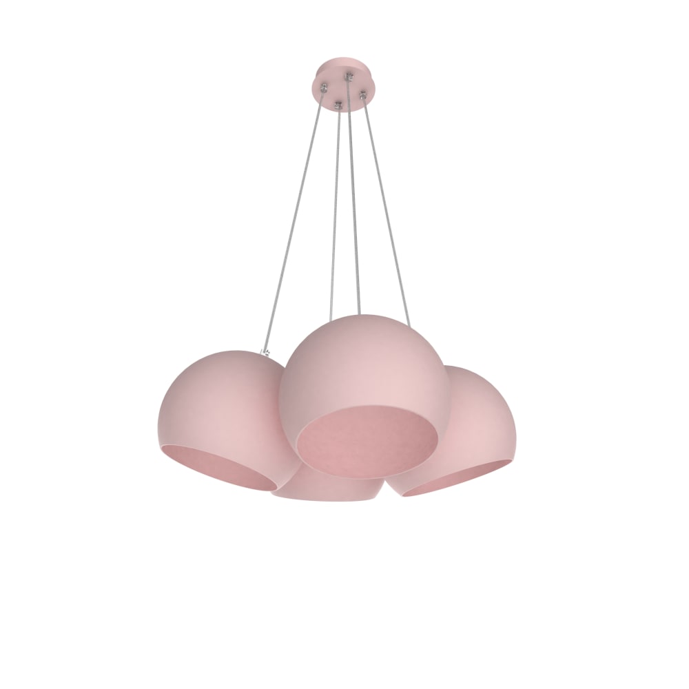 Joe - lampe à suspension en métal rose e27