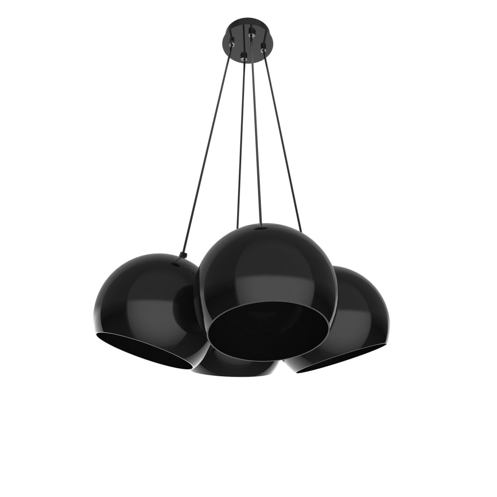 Joe - lampe à suspension en métal noir lucido e27