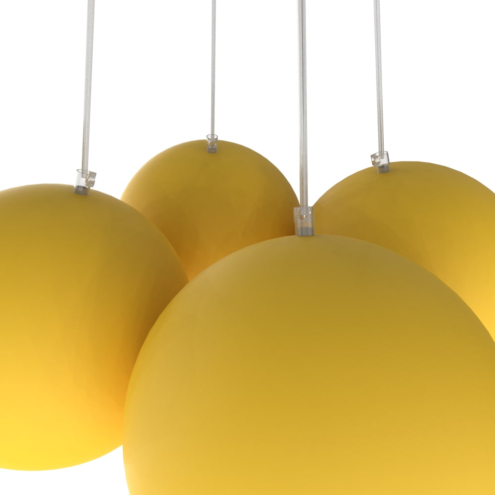Joe - lampe à suspension en métal jaune e27 — vue 4