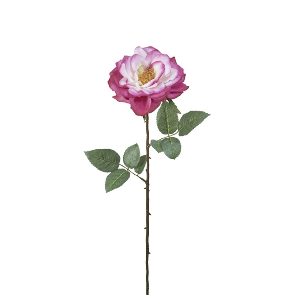 Tige de rose ouverte artificielle violette h64 - Maisons du Monde