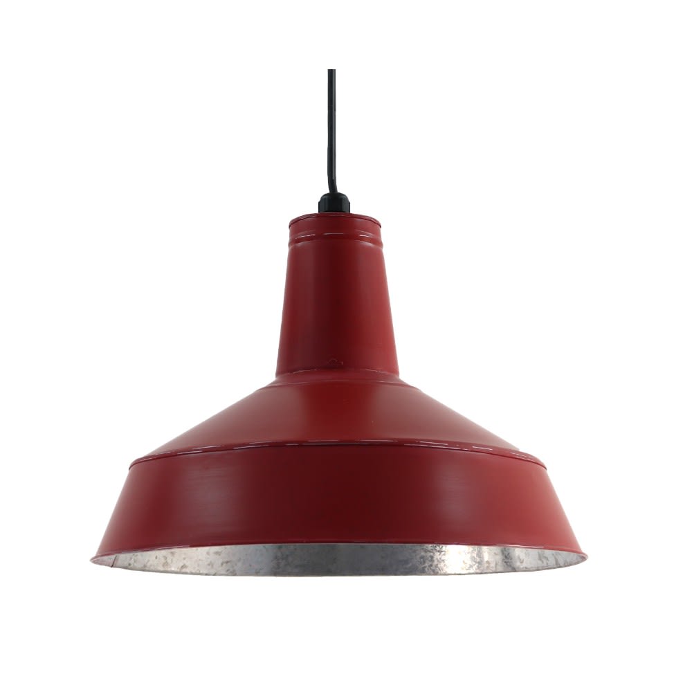 Suspension extérieur en acier galvanisé rouge D.38cm