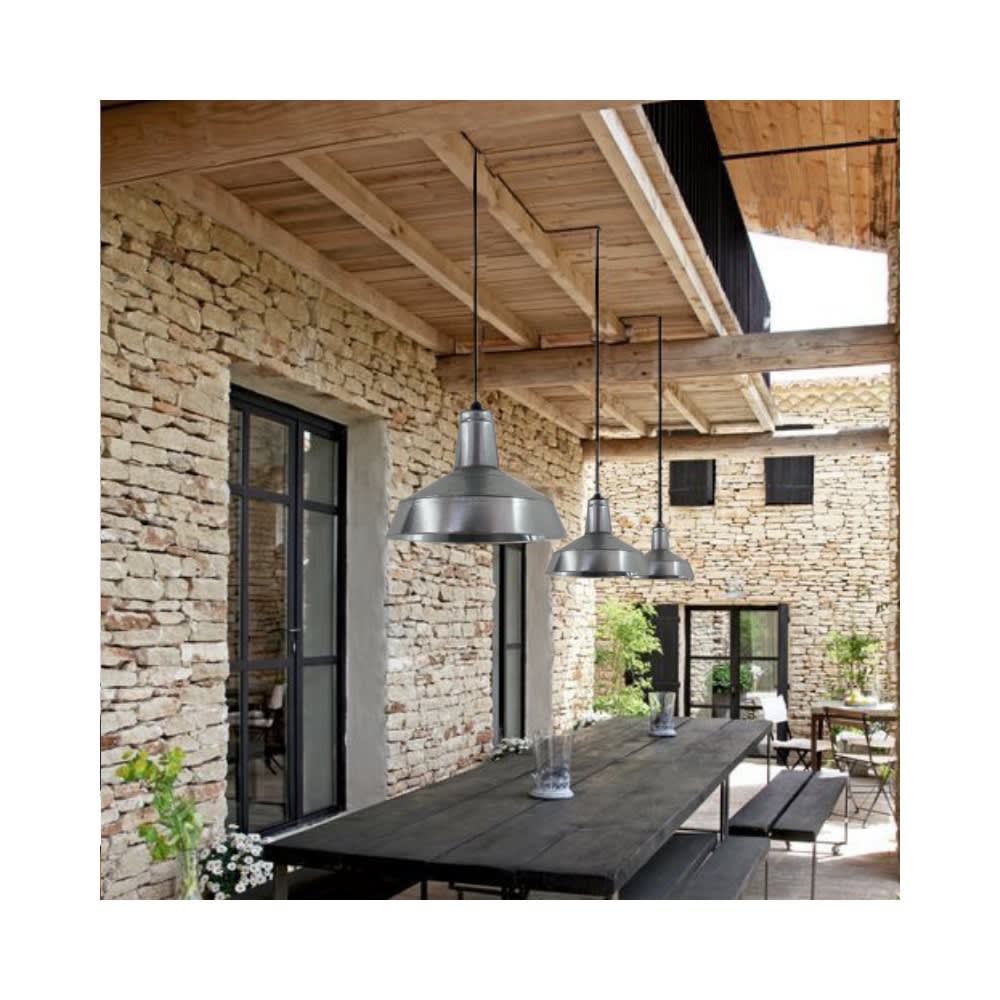 Suspension extérieur en acier galvanisé blanc d.38cm - Maisons du Monde