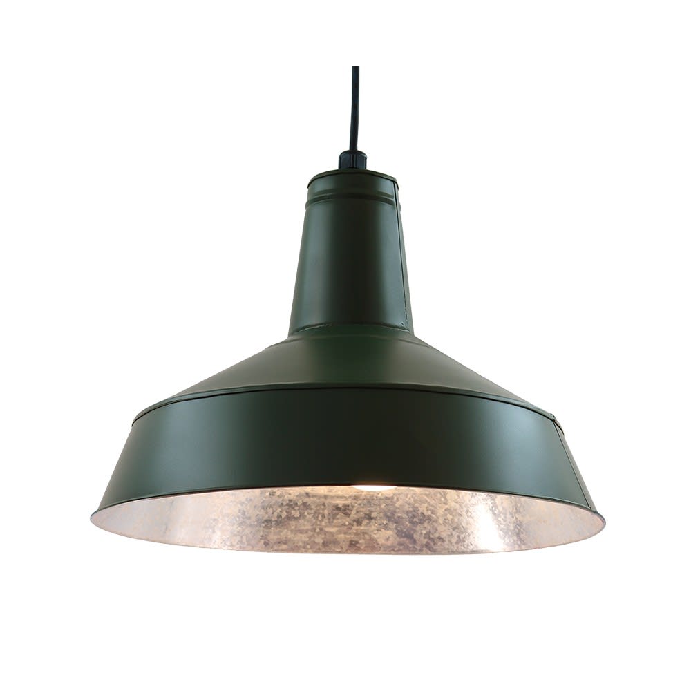 Suspension extérieur en acier galvanisé vert D.38cm