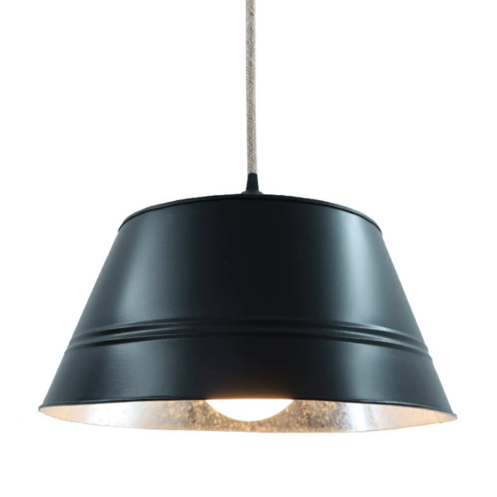 Gérard Lamy Suspension en acier galvanisé noir d.40cm