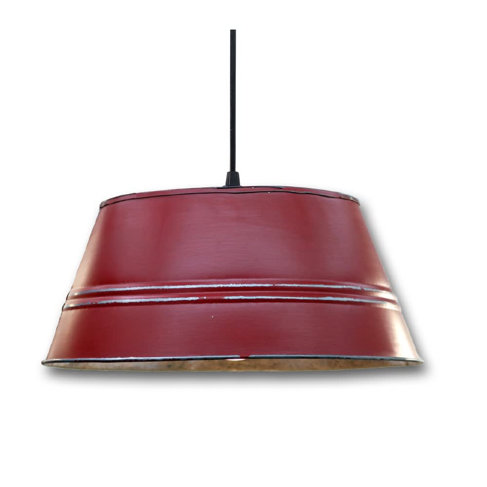Gérard Lamy Suspension en acier galvanisé rouge d.33cm