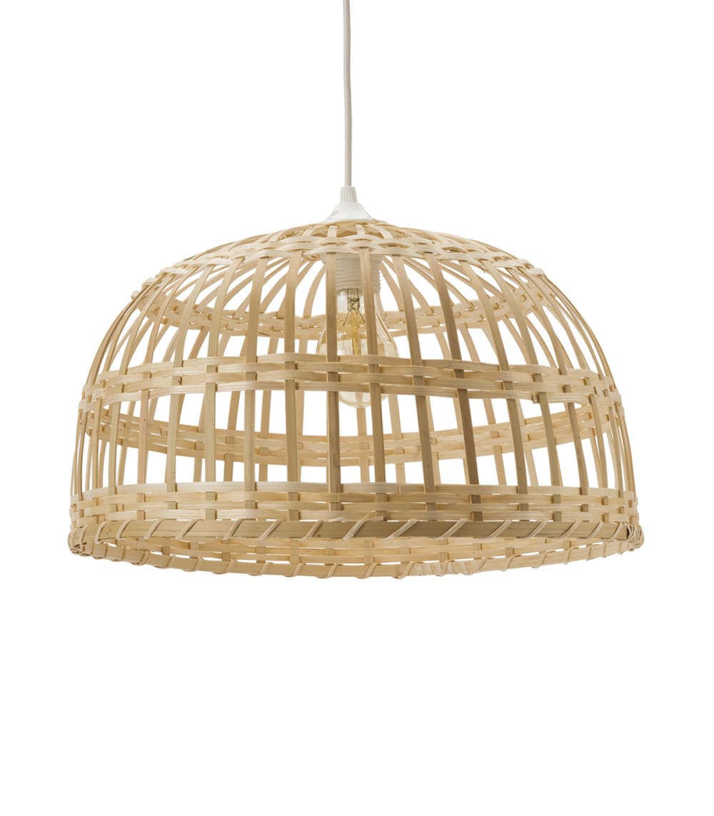 Suspension en bambou marron, d.38 cm