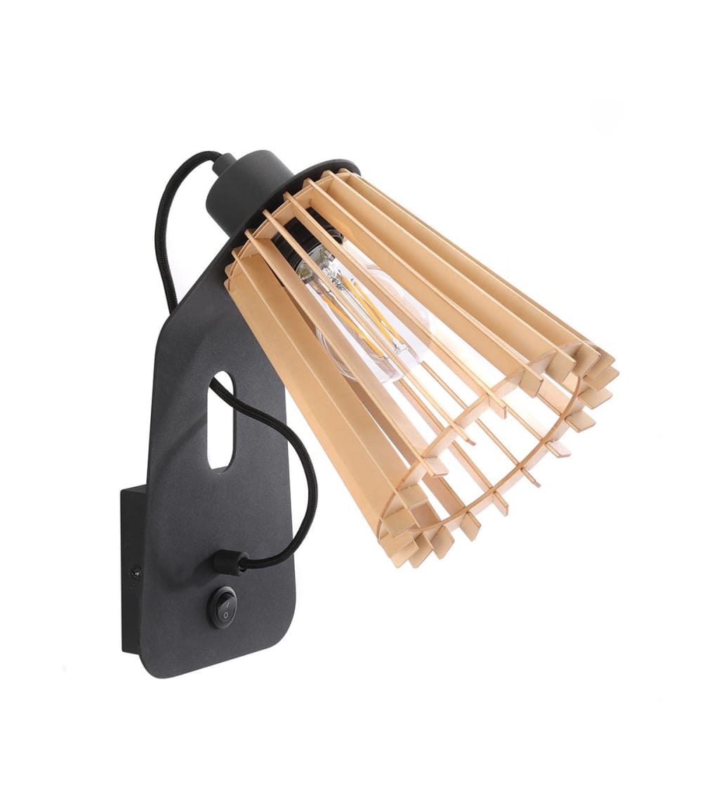 applique+en+metal+naturel,+h.+27+cm