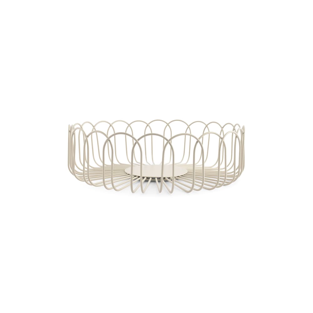 Panier en fil gris en métaux 26,5xh7,5cm