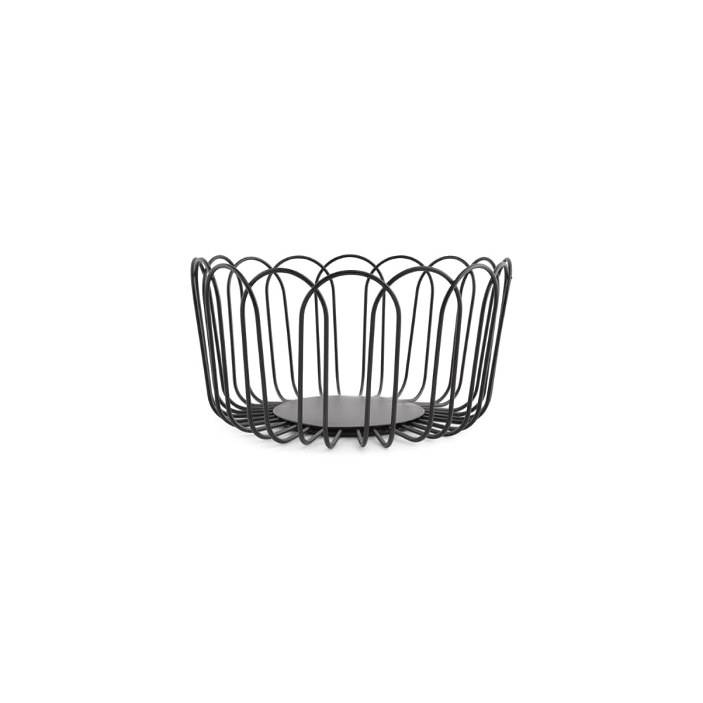 Panier en fil noir en métaux 19xh10cm