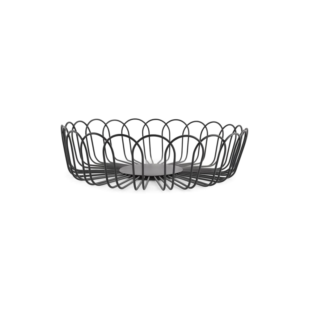 Panier en fil noir en métaux 26,5xh7,5cm Panier en fil noir en métaux 26,5xh7,5cm
