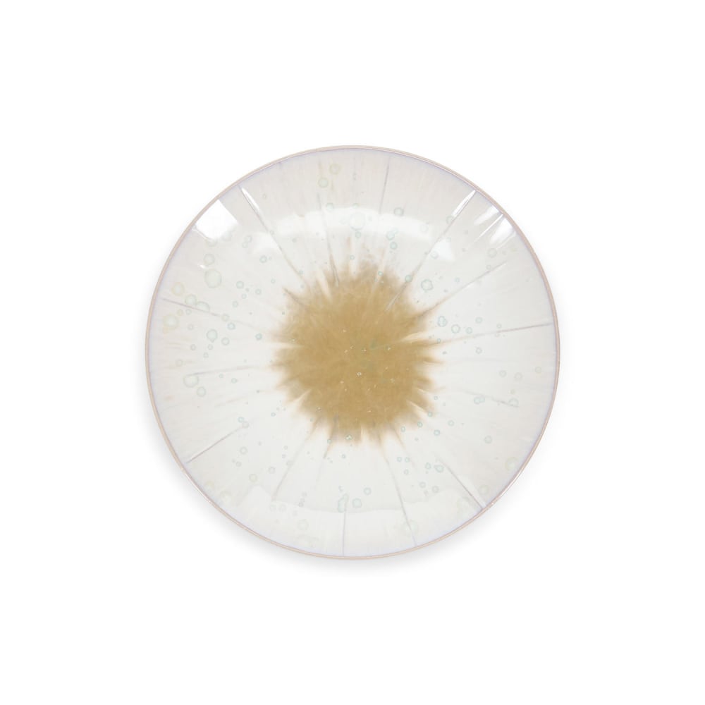 Lot de 4 assiettes beige en grès 18xh3,5cm Lot de 4 assiettes beige en grès 18xh3,5cm