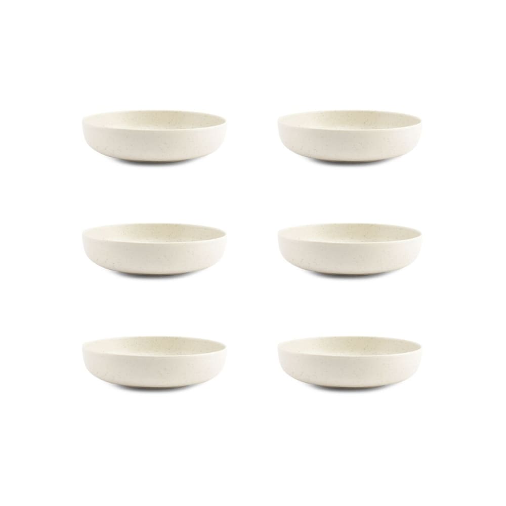 Bol 19,5xH5cm vanille  - Lot de 6