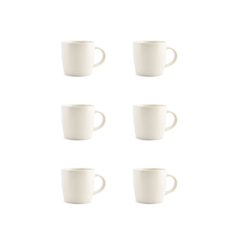 Lot de 6 tasses blanc en porcelaine 36cl Lot de 6 tasses blanc en porcelaine 36cl