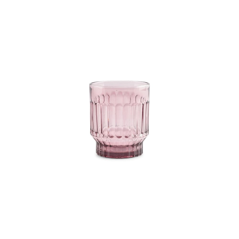 Lot de 4 verre à boire rose en verre 30cl Lot de 4 verre à boire rose en verre 30cl