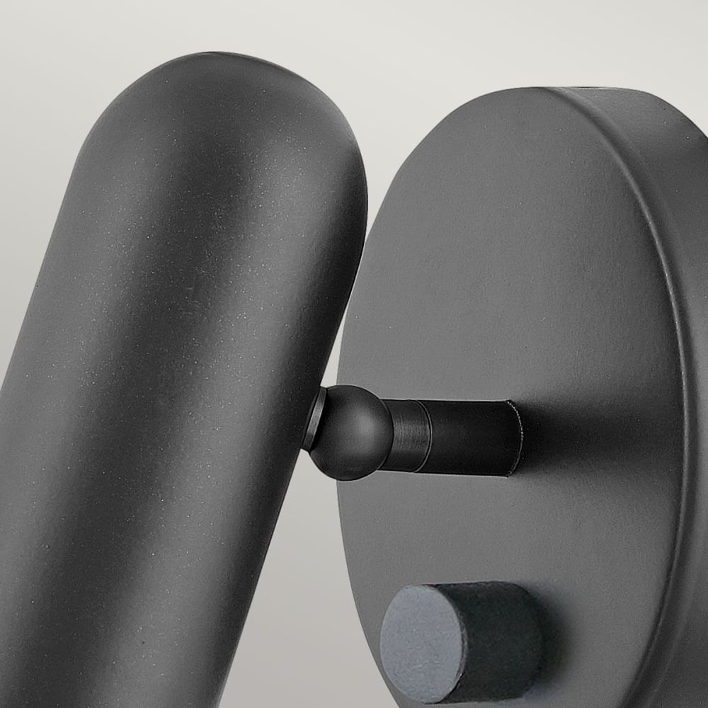 Applique murale LED en métal noir H:17,1cm - Maisons du Monde