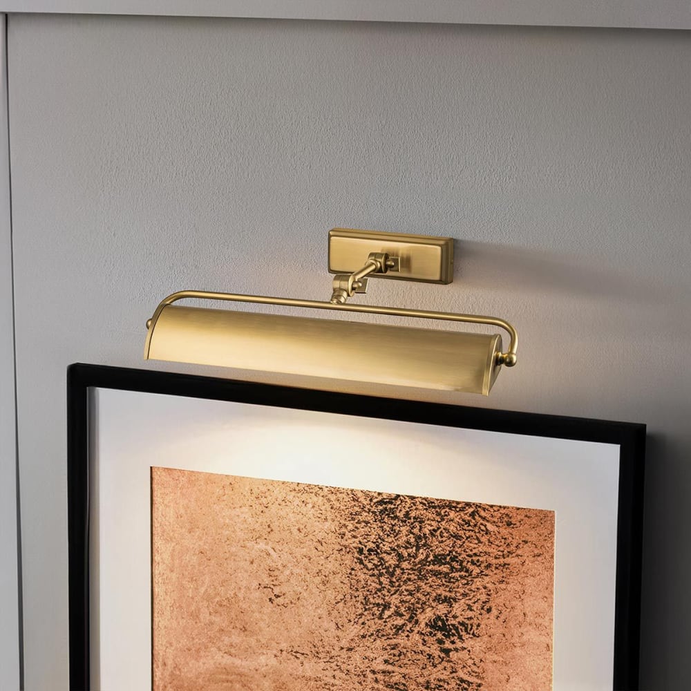 Applique pour tableau en acier laiton vieilli 44,5 cm de largeur - Maisons du Monde