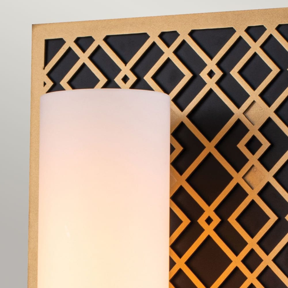 Applique murale en métal et verre, laqué doré H: 34,3cm - Maisons du Monde