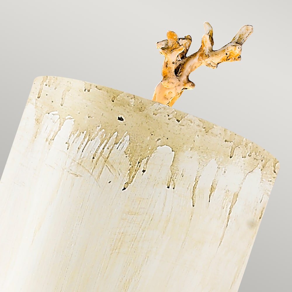 Applique murale en métal patine de mastic et feuille d'argent — vue 3
