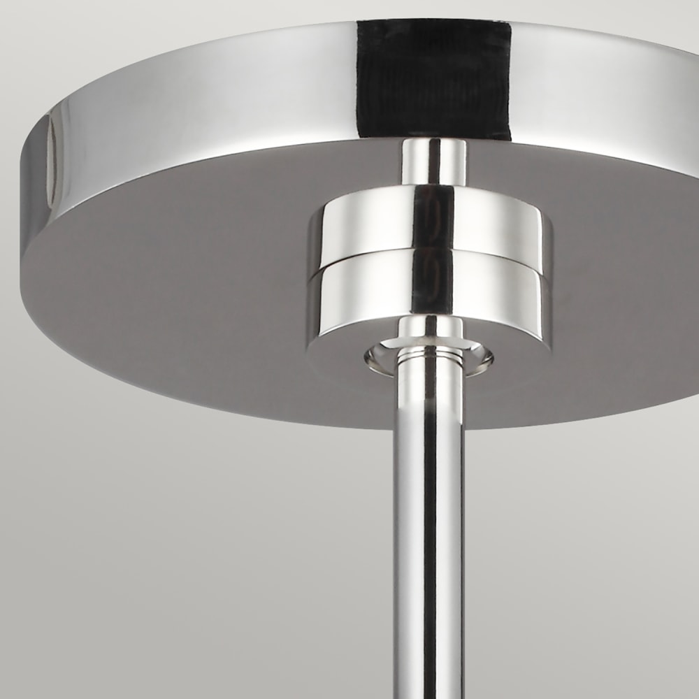Suspension en métal nickel poli H: 39,7 à 161,7cm — vue 3