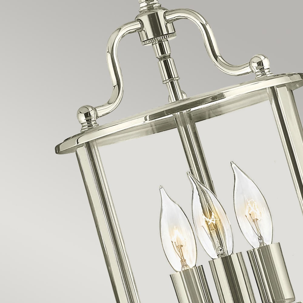 Suspension en laiton massif et verre transparent laiton poli — vue 4